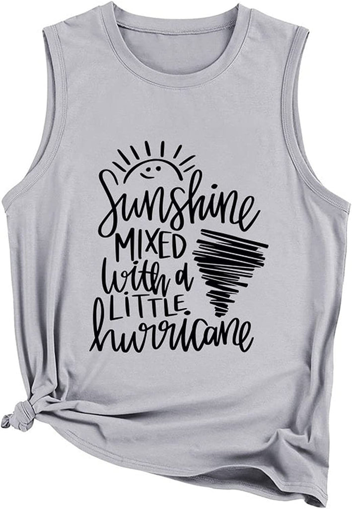 Women Sunshine Hurricane Tank Sunshine Mixed with A Little Hurricane Shirt