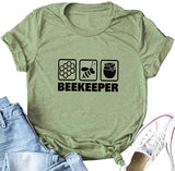 Women Beekeeper T-Shirt Save The Bees Shirt