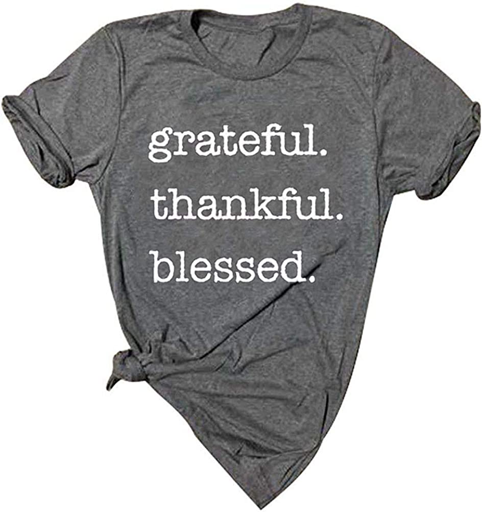 Women Graeful Thankful Blessed T-Shirt