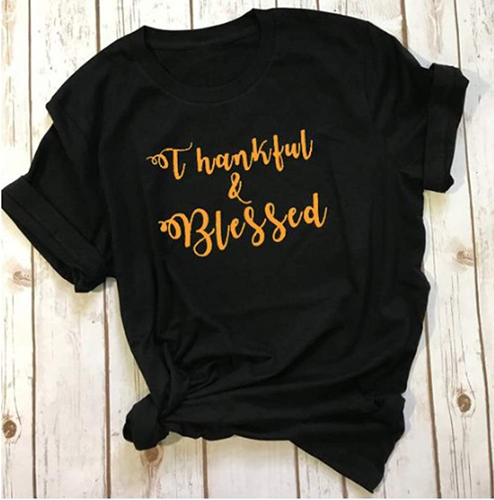 Women Thankful & Blessed T-Shirt