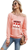 Women Merry Christmas Fashion Shirt Christmas Gnomes Graphic Blouse