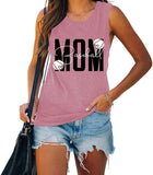 Baseball Mom Tank Top Baseball Mom Shirt for Women Graphic Tank Top