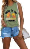 Women Beach Vacation Shirt Bring On The Sunshine Tank Tops