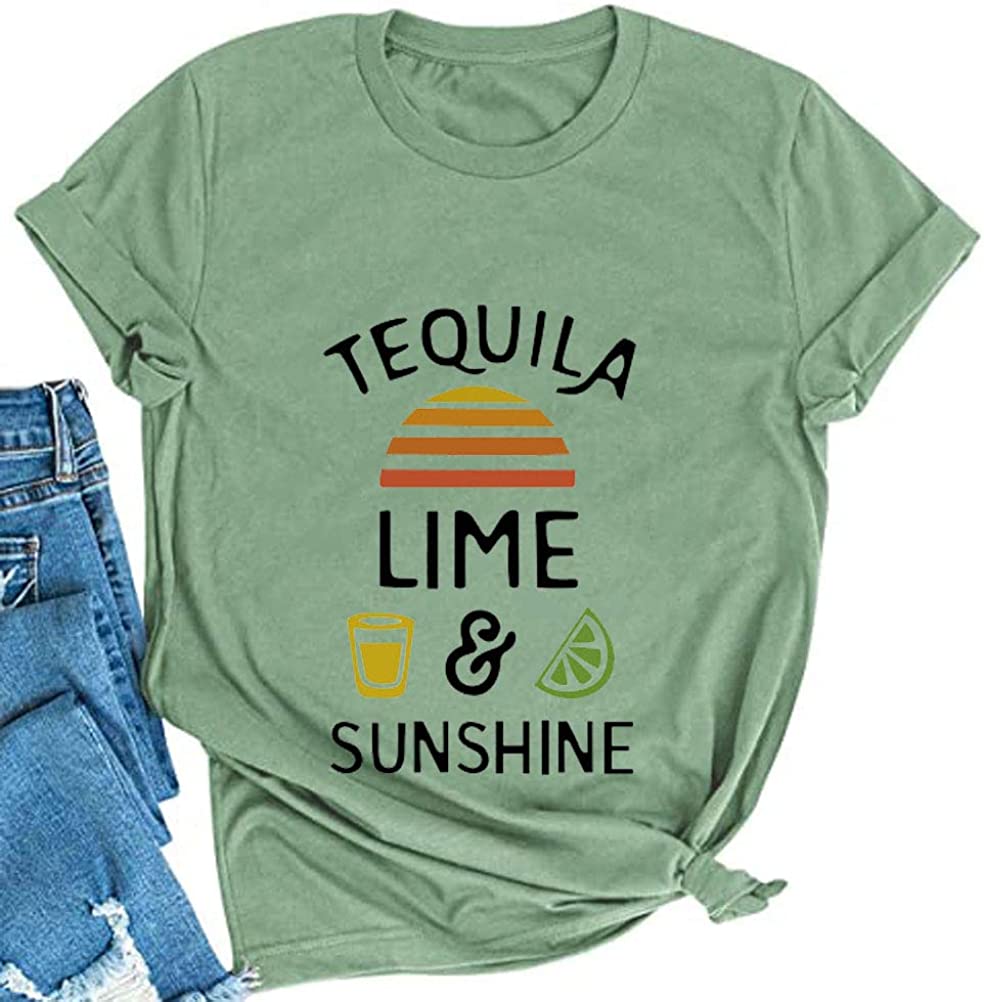 Women Tequila Lime & Sunshine T-Shirt Tequila Shirt