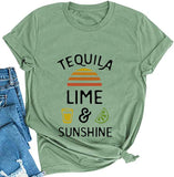Women Tequila Lime & Sunshine T-Shirt Tequila Shirt
