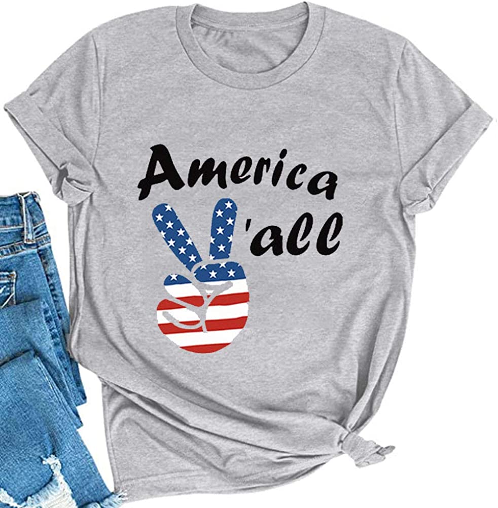 Women America Y'all T-Shirt America Shirt