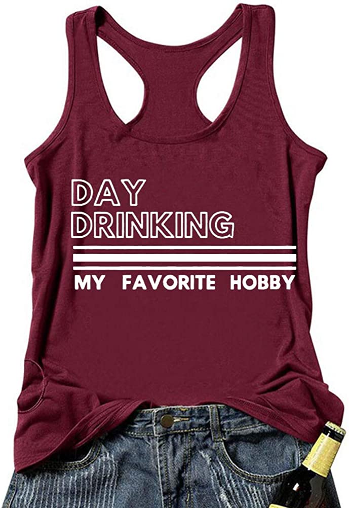 Women Day Drinking T-Shirt & Tank Day Drinking is My Favorite Hobby Shirt