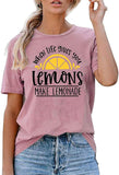 Women When Life Gives You Lemons T-Shirt Make Lemonade Shirt