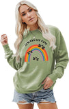 Bee Kind Sweatshirt Women Rainbow Gift Be Kind Shirt