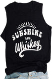 Women Sunshine and Whiskey Tank Top