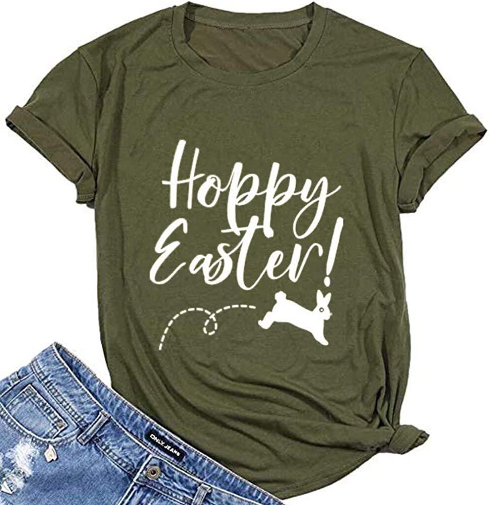 Women Happy Easter T-Shirt Cute Easter Shirt
