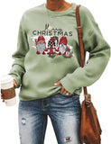 Women Merry Christmas Sweatshirt Cute Gnomies Christmas Shirt