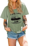 Women Lake Life Shirt Cuz Beaches Be Salty Tees Tops