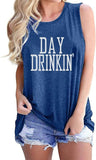 Women Day Drinkin' Muscle Tank Top Day Drinking Shirt