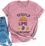 Women Tequila Lime & Sunshine T-Shirt Tequila Shirt