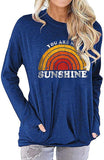 Women You are My Sunshine Blouse with Pockets