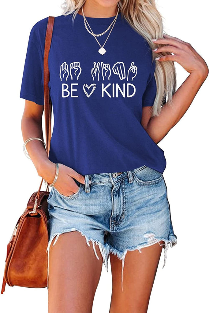 Women Be Kind Sign Language T-Shirt