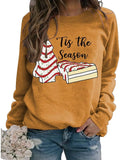 Women TitleTis The Season Christmas Tree Sweatshirt Sandwich Shirt