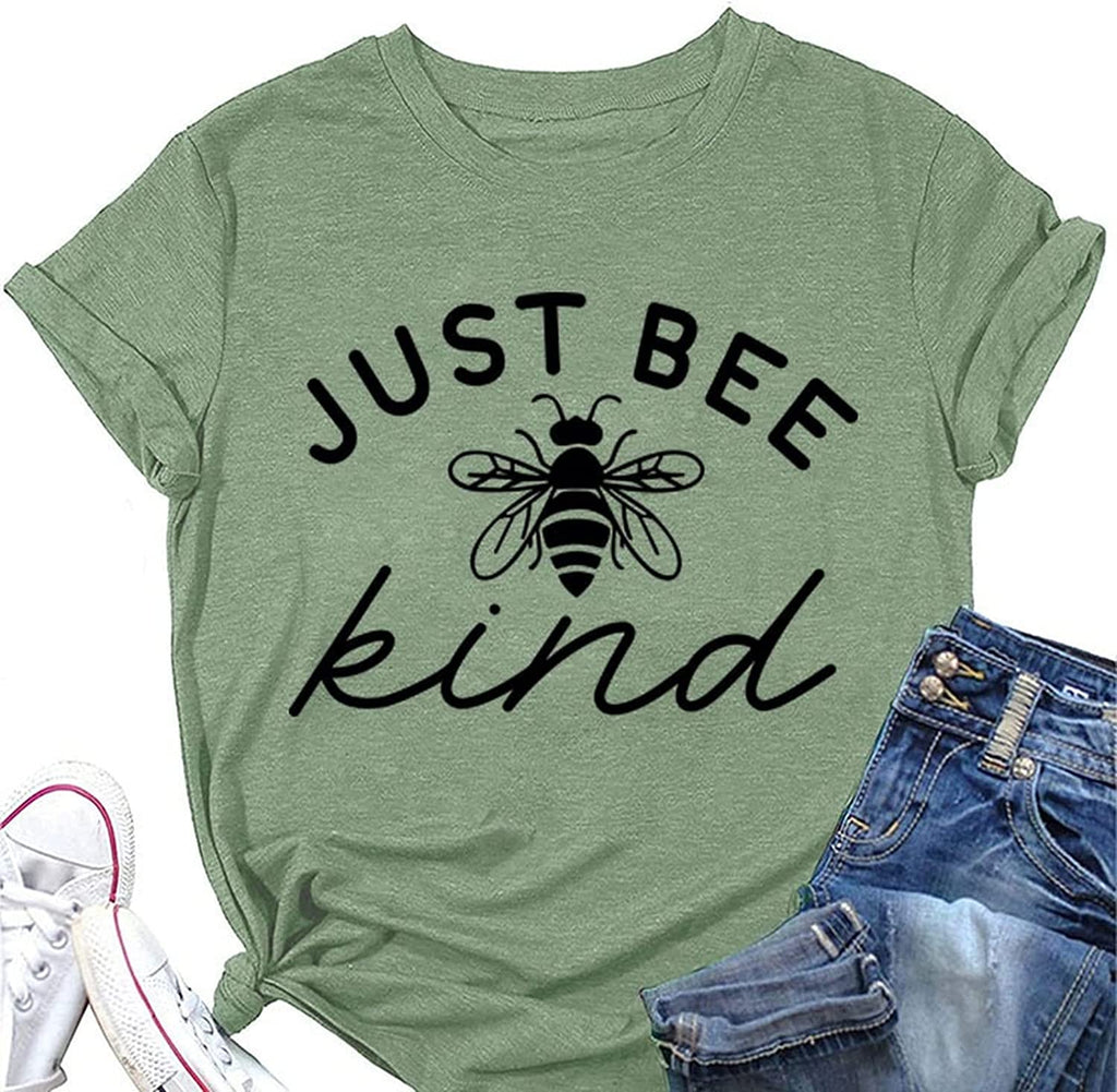 Women Just Bee Kind Kindness Matters Positive T-Shirt