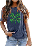 Four Leaf Clover Shirt Women 4 Leaf Lucky St Patricks Day T-Shirt