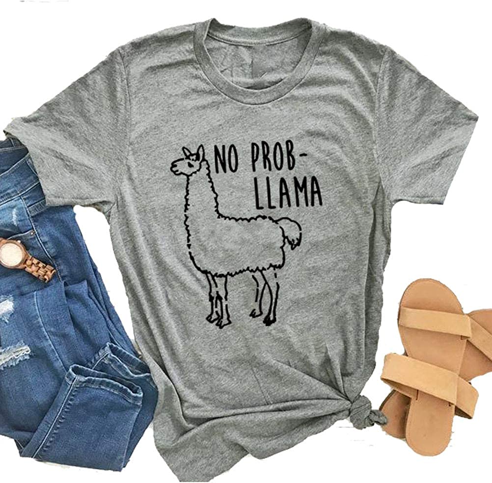 Women No Prob Llama T-Shirt