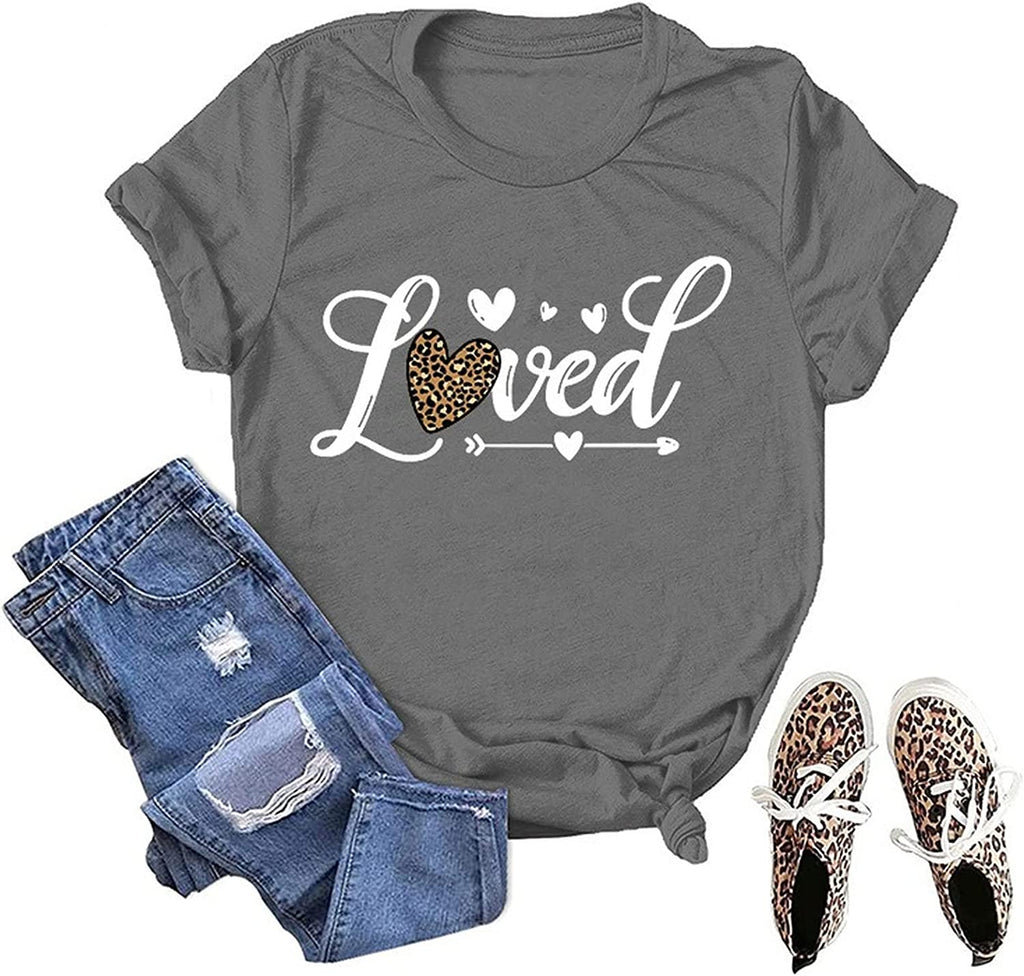 Love Shirt Women Gift for Fiance Tees Valentines Day T-Shirt