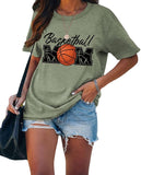 Women Basketball Mom Tshirt Tees Tops
