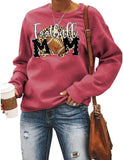 Women Football Mom Graphic Sweatshirt