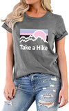 Women Take A Hike Shirt Camping Crew T-Shirt