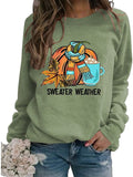 Women Sweater Weather Sweatshirt Cute Fall Shirt