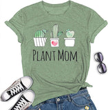 Women Plant Mom T-Shirt Plant Graphic Shirt