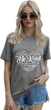 Women Be Kind Languages T-Shirt Kindness Shirt