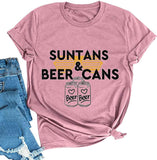 Women Suntans & Beer Cans T-Shirt Beer Shirt