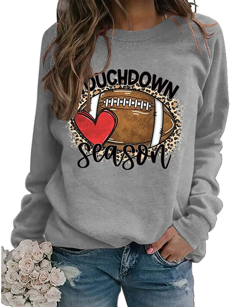 Women Touchdown Season Football Sweatshirt Game Day Football Shirt