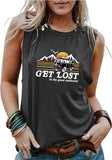 Women Get Lost in The Great Outdoors T-Shirt Camping Graphic Shirt