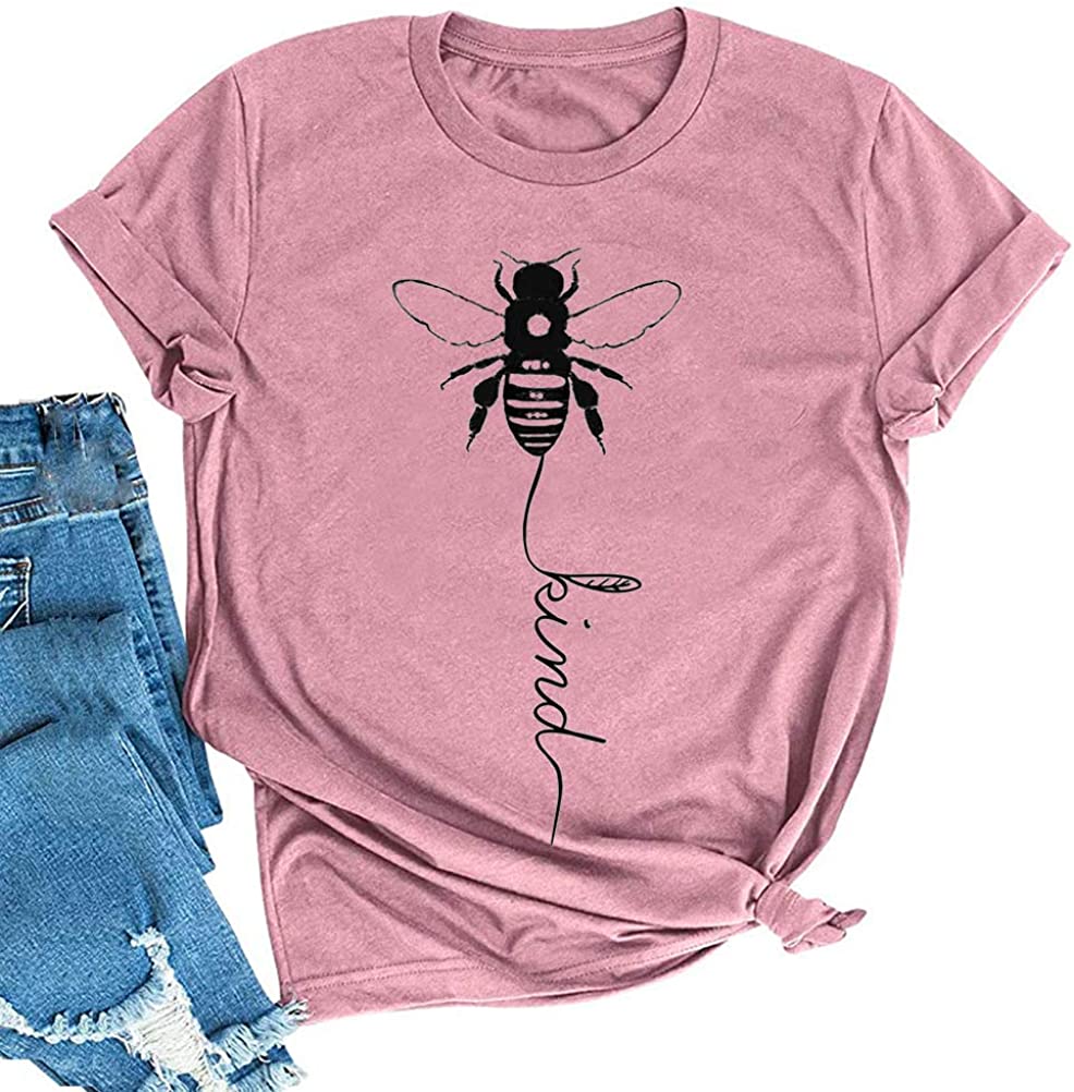 Women Bee Kind T-Shirt Graphic Shirt & Blouse