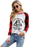 Women Tell Me What You Really Want Christmas Shirt Buffalo Plaid Fashion Blouse