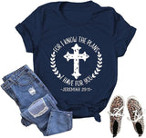 Women Christian T-Shirt for I Know The Plans I Have for You Graphic Tees