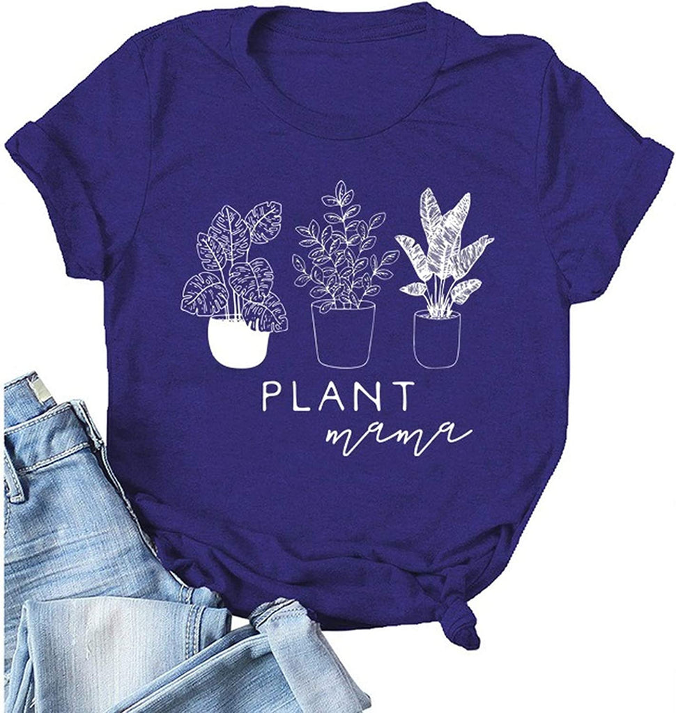 Women Plant Mama T-Shirt Graphic T-Shirt