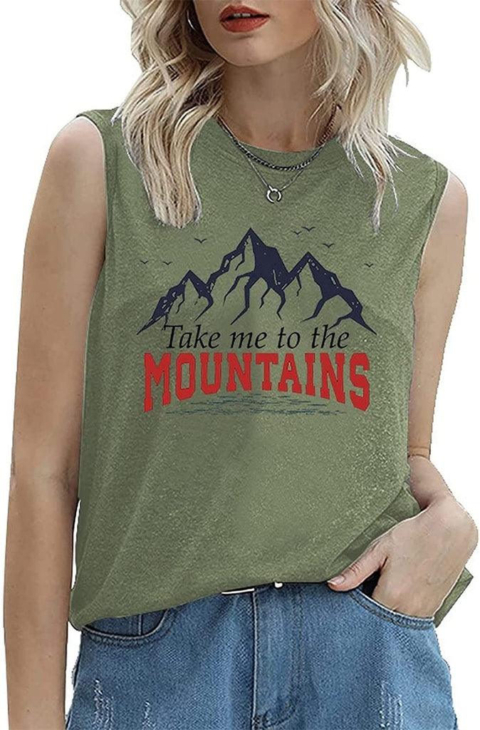 Women Hiking Tank Tops Adventure Lover Mountain Camping Shirt