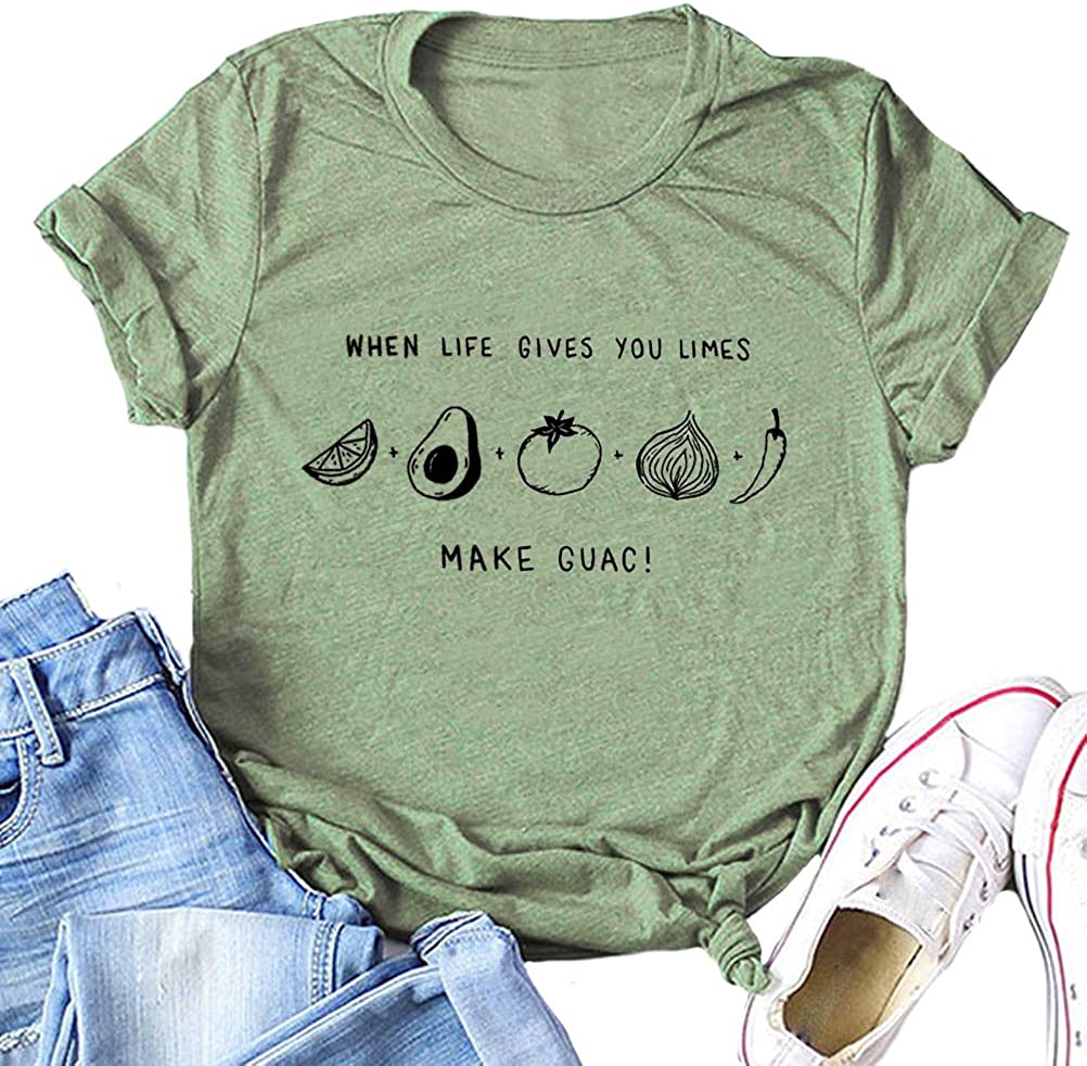 When Life Gives You Limes Women T-Shirt Fruit Shirt