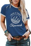 I Run A Tight Shipwreck Graphic Tshirt Short Sleeve Casual Funny Mom T-Shirt