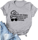 Women Momlife Tshirt I'm Not Drunk I'm Passing Out Snacks and Whooping Ass Graphic Shirt