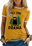 Women Llama Only You Can Prevent Drama T Shirt