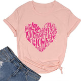 Women Love Shirt Valentines Day Gift T-Shirt