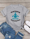 Women Row Row Row Your Boat T-Shirts Graphic T Shirt Casual Tee Tops