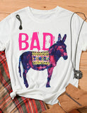 Bad Ass Donkey T-Shirt Graphic Funny Shirt