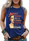 Women Not Fragile Like A Flower Fragile Like A Bomb Shirt