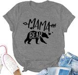 Women Tie Dye Mama Bear T-Shirt Women Graphic Shirt