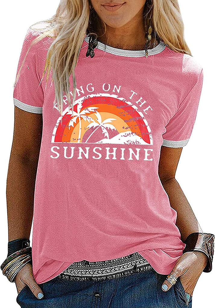 Women Bring On The Sunshine T-Shirt Women Graphic T-Shirt